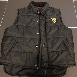 Black Ferrari Puff Vest Size M